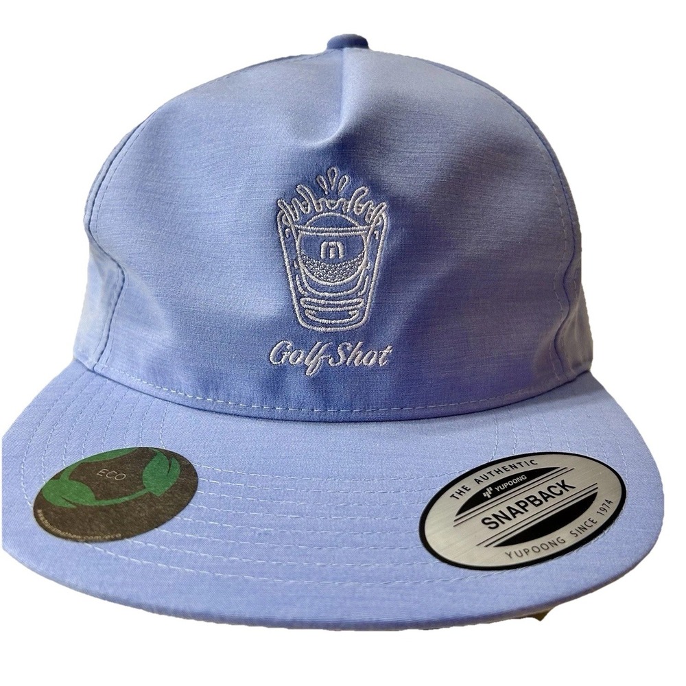 Travis Mathew Snapback Golf Shot Back Again Blue Hat NEW (Y1)